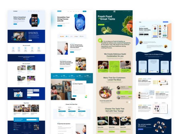 12+ Home Pages in 1 File: Design Your Dream Agency Website
