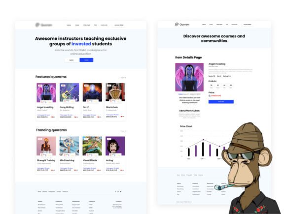 3 in 1 NFT Landing Page UI KIT: A Modern Figma Template