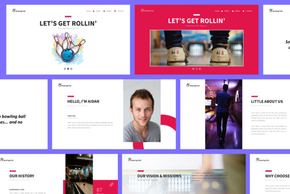 Bowling Powerpoint Presentation: A Modern Template for Your Arena