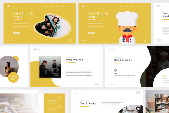 Cake Shop Powerpoint Presentation: A Modern Template for Your Bakery