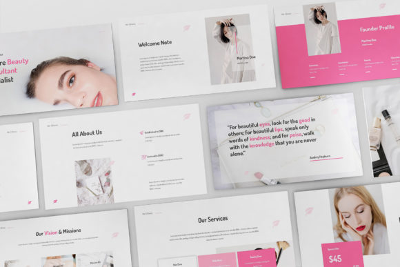 Create a Flawless Presentation with a Makeup Artist Google Slides Template