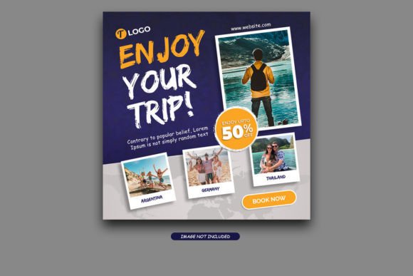 Effortless Vacation Content: Your Social Media Post Template Set