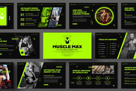 Gym & Fitness Presentation Template: Elevate Your Content