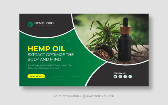 Hemp Oil YouTube Thumbnails Template: Design Flexibility