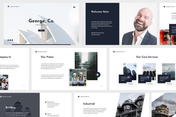 Modern Construction Google Slides
