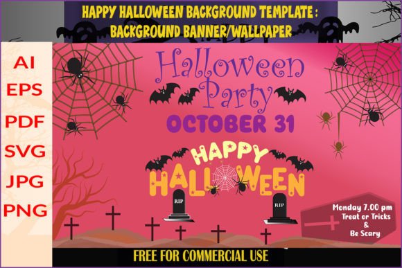 Spooky & Modern Halloween Background Template