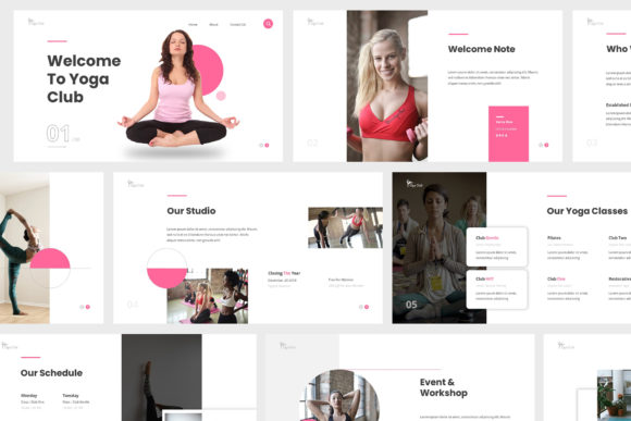 Yoga Club Google Slides Presentation: Elevate Your Wellness Brand